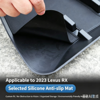 Boîte de rangement pour tableau de bord en plastique, plateau caché de 1 à 3 L, organisateur antidérapant adapté aux Lexus RX300 RX350h RX450h 2023, modifications intérieures