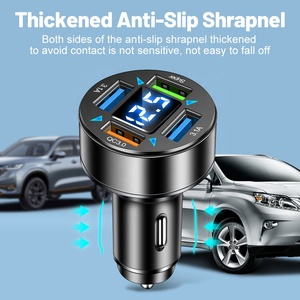 Chargeur de voiture 66W adaptateur de téléphone de voiture à <span class=keywords><strong>charge</strong></span> rapide USB pour iPhone 13 12 Xiaomi Huawei <span class=keywords><strong>Samsung</strong></span> S21 S22 <span class=keywords><strong>Charge</strong></span> rapide 3.0 - Product Image 3