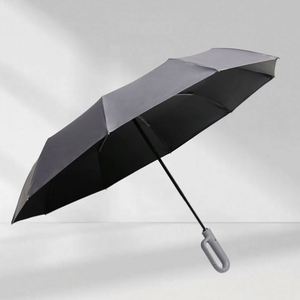 Parapluies de mariage fonctionnels pour l'extérieur avec garantie de satisfaction, parapluie pliable en 3 sections avec crochet pour sac - Product Image 4