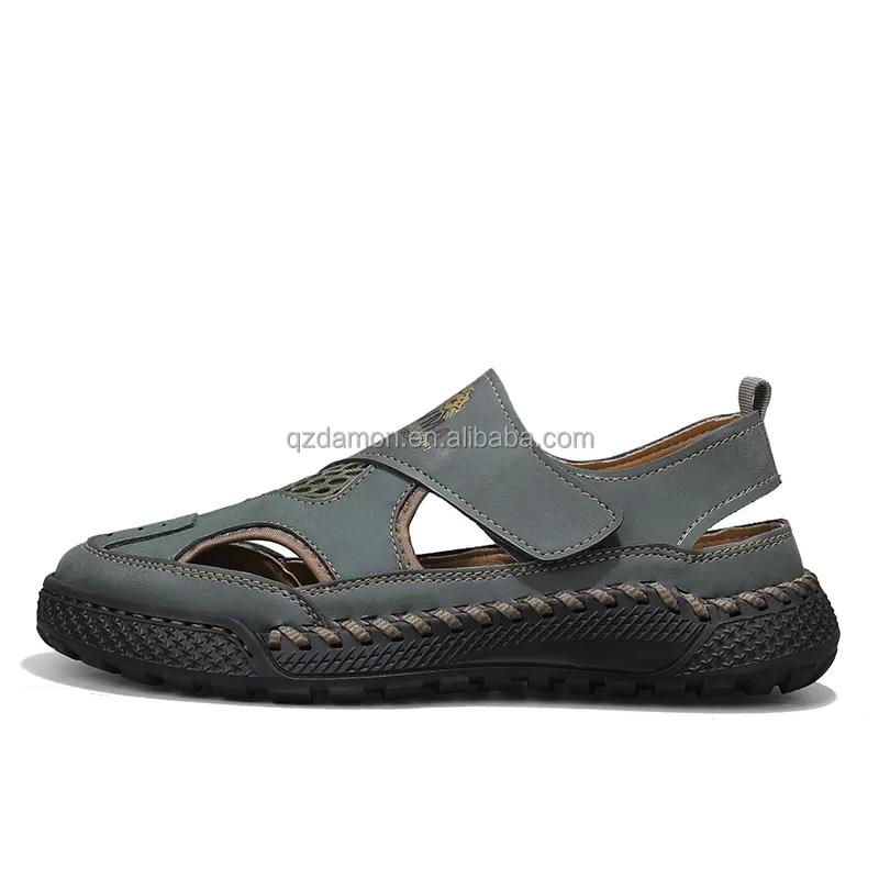 2024 новые летние мужские сандалии Baotou с пряжкой роскошные мужские тапочки кожаные сандалии