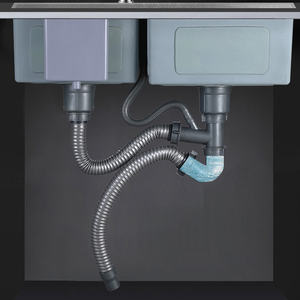 Évier de cuisine en acier inoxydable pour laver les légumes - Product Image 3