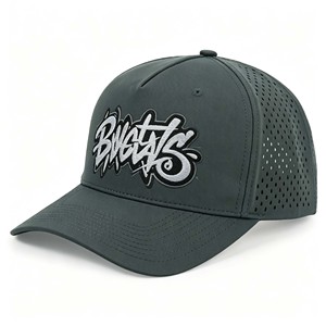OEM Custom Logo 5 Panel <b>Flat</b> Brim Snapback Cap Cotton Embroidery <b>Hat</b> - Product Image 3