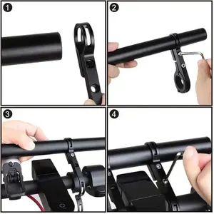 2024 Multifunctional Bicycle Holder Double Pole Aluminum Alloy Bike Bracket