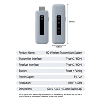 Système de transmission sans fil HD 1080P 60Hz, émetteur-récepteur audio-vidéo longue portée 50m pour conférence