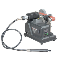 Ponceuse à bande électrique compacte Beking BG-3205 120W à vitesse variable, alimentation AC/DC 220-240V pour ponçage du bois et du métal, affûtage de couteaux
