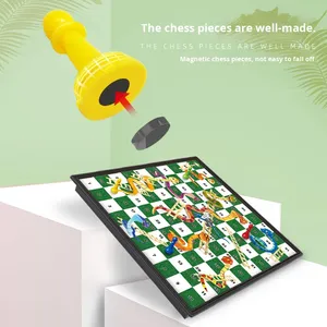 <span class=keywords><strong>Jeu</strong></span> de Serpents et Échelles Magnétique Transfrontalier, Pliable, Portable, <span class=keywords><strong>Jeu</strong></span> de Table Parent-Enfant, Jouet Éducatif en Plastique pour Enfants - Product Image 3