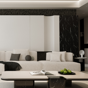 1220x2800mm PVC-Marmorplatte UV-Beschichtete Wandverkleidung Wasserdichte Dekorative Platte für Haus und Hotel in Bauprojekten - Product Image 3