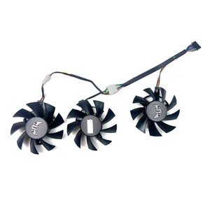 Ventilador de refrigeración 75MM 7PIN PLA08015S12HH FD8015U12D para <span class=keywords><strong>ASUS</strong></span> TUF GTX1660Ti 1660Super RX <span class=keywords><strong>5700</strong></span> <span class=keywords><strong>XT</strong></span> TUF X3 OC ventiladores de tarjeta de vídeo - Product Image 2