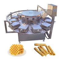 Machine de gaufrette de rouleau d'opération simple/machine de gaufrette de bouffée/ligne de production de machine de biscuit de gaufrette