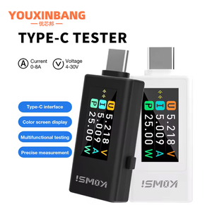 Typ-C Strom-und Spannungs überwachung 4-30V 0-8A Leistungs messer Tester Digital Detector Meter Electronic Kit KWS-1902L - Product Image 4