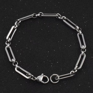 Bracelet chaîne en acier inoxydable, personnalisé, créatif, fait main, accessoires pour hommes et femmes - Product Image 1