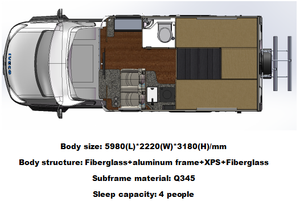 Autocaravana 4x4 Blanca de Lujo, Nueva, Modelo 2026, con Batería de Litio y Paneles Solares, 2+2 <span class=keywords><strong>Plazas</strong></span>, Lista para Acampar en Australia, Ideal para Senderismo - Product Image 5
