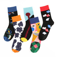 Vente chaude automne et hiver chaussettes à la mode chaussettes personnalisées bas moyens