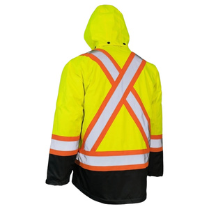 Factory Supply Enchanced Jacket Waterproof Safety Custom Winter <b>Construction</b> <b>Work</b> <b>Clothes</b> for Men - Product Image 5