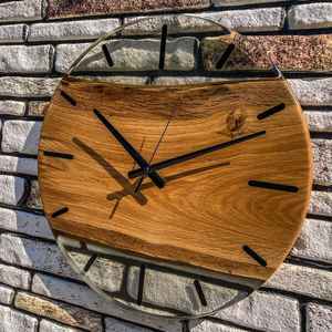 Reloj de Pared de Resina y Madera Hecho a Mano, Moderno, Duradero, Elegante y Funcional, Ideal para Sala de Estar o Dormitorio - Product Image 5