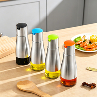 Bouteille pulvérisateur d'huile en verre de 320 ml, bec verseur multicolore, qualité alimentaire, anti-fuite, pulvérisateur d'huile d'olive