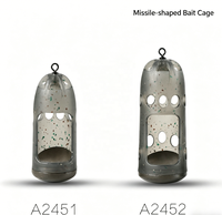 Lovita Distributeur d'appâts en PP en forme de missile pour la pêche à la carpe et au poisson gras, durable, écologique, à coulée rapide, pour montage en ligne