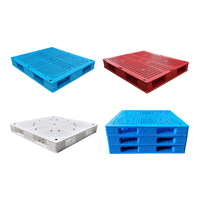 Emballage et mise en caisse de palettes en plastique Palettes d'entrepôt noires Feuilles de plastique à motif de grille Palettes de chariot élévateur du commerce extérieur