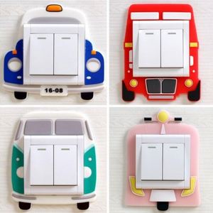 Autocollants de commutateur en silicone, décoration de chambre d'enfant, autocollants muraux 3D lumineux lavables pour la maison - Product Image 3