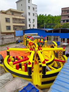 Curso <span class=keywords><strong>de</strong></span> obstáculos inflable flotante certificado CE campo <span class=keywords><strong>de</strong></span> entrenamiento al aire libre para niños y carrera <span class=keywords><strong>de</strong></span> obstáculos con un castillo inflable - Product Image 5