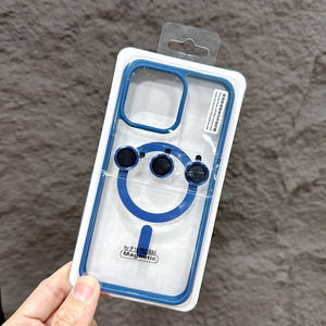 Custodia di lusso per telefono magnetico per <span class=keywords><strong>Apple</strong></span> iPhone 17 <span class=keywords><strong>Air</strong></span> 16 11 15 13 14 Plus 12 Pro Max con pellicola trasparente <span class=keywords><strong>Cover</strong></span> Soft Shell - Product Image 2