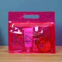 Pochette cosmétique transparente en PVC de couleur bonbon avec logo personnalisé, pour le soin de la peau, le rangement de maillots de bain, fermeture éclair, sac à maquillage