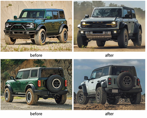 XLstyling <span class=keywords><strong>4X4</strong></span> véhicule tout-terrain accessoires pare-chocs avant marchepied latéral capot moteur pour Ford Bronco jusqu'au style raptor - Product Image 2