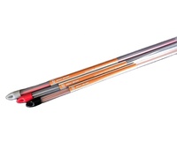 Barre ronde en cuivre phosphoreux BCuP-3 5%Ag, diamètre 1,6x500 mm, 1 kg, qualité professionnelle pour CVC, plomberie et travail des métaux