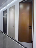 Porte intérieure personnalisée entièrement en aluminium, résistante à l'humidité, imperméable, écologique, sans formaldéhyde, anti-termites, silencieuse et simple