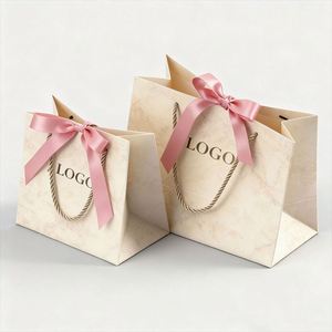 Custom Logo Eco-Friendly Kraft <b>Paper</b> Bags Matte Black/Brown/Gold for Clothing Shoes Boutique Promotions - Product Image 2