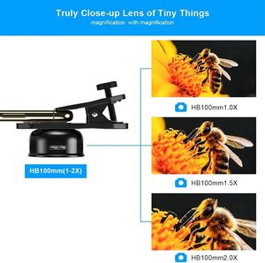Objectif d'appareil photo macro HD puissant pour téléphone portable, objectif macro 100 mm pour iPhone Android - Product Image 5