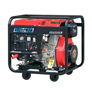 WEDO Portable small air cooled open fram type diesel generator with 186FA engine