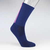 Chaussettes de cyclisme athlétiques à compression thermique auto-chauffantes pour VTT