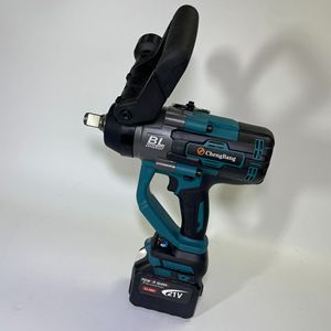 3000N.m Large Torque Heavy Duty Brushless Power Wrench 3/4" Rechargeable Cordless Impact Wrench With 2 <b>Batteries</b> - Product Image 1
