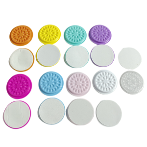 Flower Shape PVC Eyelash Glue Holder Tray Portable <b>Adhesive</b> Plate for <b>Lash</b> Extension Tools - Product Image 3