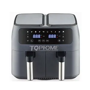 2800W 8L Günstige Dual-Pot Electric Große digitale Luft fritte use mit 2 unabhängigen Bratkörben Dual Toaster Luft fritte use Ofen