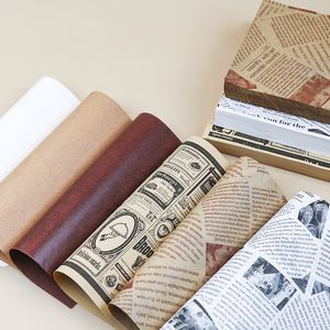 Custom Disposable Greasy PE Coating <b>Paper</b> for <b>Wrapping</b> Sandwich Rice Ball Chicken <b>Roll</b> Hamburger Bread Baking Cake Commercial - Product Image 2