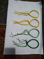 Double Braided Metallic Yarn Drawcord Cords High Tenacity Eco-Friendly Garment Classical Style Green Red Blue Yellow Gray