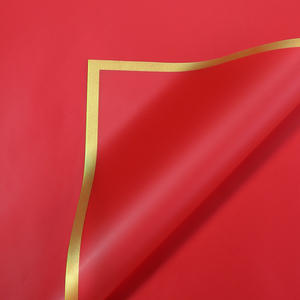 Papel de Envolver para Flores con Borde Dorado, Película de Gel, Venta al por Mayor, Qixi, Nuevo, Impermeable, Ecológico, Suministros para Floristas, Envoltura para Ramos Florales20 - Product Image 6