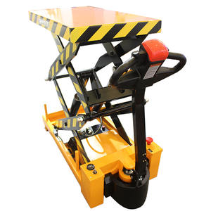 Yüksek Verimli 350kg 500kg 1000kg Manuel Hidrolik Kaldırıcı Tekerlekli Makaslı Platform Arabası - Product Image 4