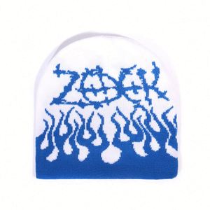 Gorros de Invierno Personalizados al por Mayor con Diseño Personalizado, Gorros de Punto Jacquard 100% Acrílico Y2K, Gorros Cálidos de Invierno con Logotipo Personalizado - Product Image 2