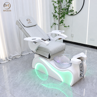 Fauteuil de pédicure électrique en plastique renforcé de fibre de verre, pour salon de manucure, salon de beauté, spa pour les pieds, massage, canapé-lit inclinable réglable