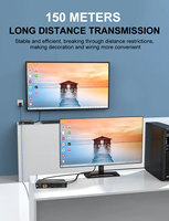 DVI 1,0 Compatible 18Gbps Ancho de banda Transmisor Receptor Repetidor Interfaz de extensión óptica HDMI Diversidad Datos de alta velocidad