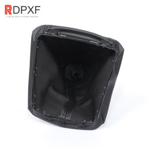 Pommeau de levier de vitesse en cuir à 5 vitesses de sortie d'usine pommeau de levier de vitesse <span class=keywords><strong>manuel</strong></span> avec couvercle de botte en cuir pour <span class=keywords><strong>Skoda</strong></span> <span class=keywords><strong>Fabia</strong></span> II 0008 - Product Image 5