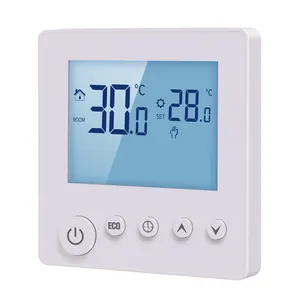 Termostato de aquecimento elétrico de piso 25A Tuya Smart App com controle WIFI para sala de estar