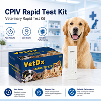 Snelle diagnostische testkit voor honden: Canine Distemper (CDV) en Parvovirus (CPV) combinatie, voor klinisch veterinair gebruik.