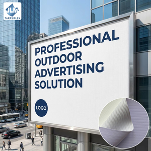 Jinlong JLM-S 250-440gsm Banner Roll-up Bianco/Nero per Pubblicità Esterna Personalizzabile Resistente ai Raggi UV e all'Acqua Dimensioni 1-6,4m - Product Image 5