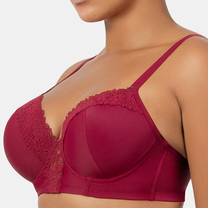 Ladymate ODM/OEM Sujetador De Talla Grande Mujer sujetador de tamaño Bikini Top con copas Demi Swim Tops Underwire traje de baño de talla grande - Product Image 6
