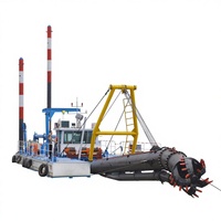Drague à aspiration de type Cutter Suction Dredger de la marque WANRUN, prix usine, avec pompe, capacité de 1500 m³/h, alimentée au diesel, pour le dragage de sable en rivière et en lac