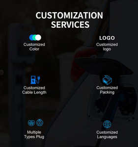 Amppal Four Gun CCS1/CHAdeMO/Ccs2/GB/T Chargeur de <span class=keywords><strong>voiture</strong></span> <span class=keywords><strong>électrique</strong></span> cc nouveau style Station de charge rapide Ev avec écran publicitaire - Product Image 4